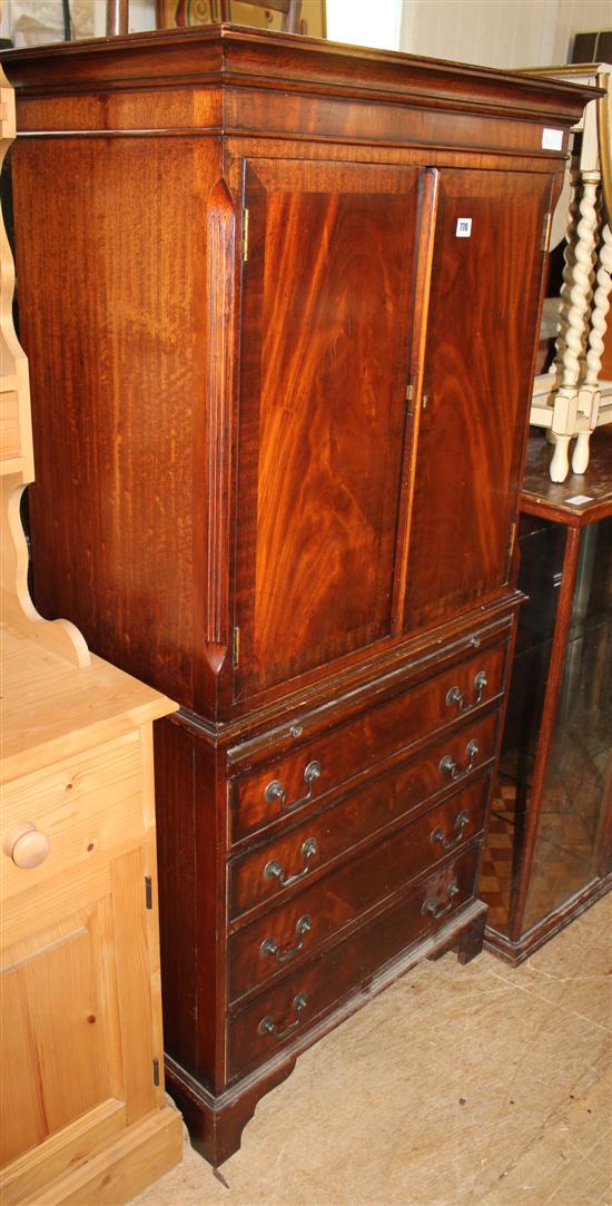 Mahogany tallboy